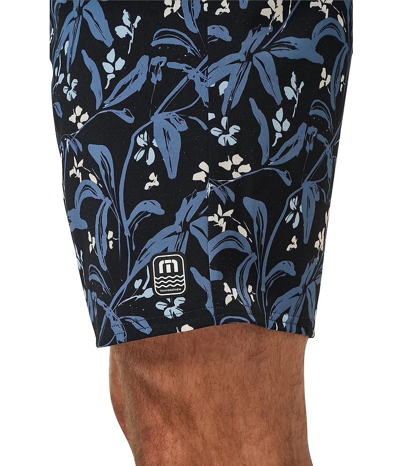 TravisMathew Relationship Floral Print 8.5#double; Inseam Boardshorts