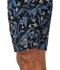 TravisMathew Relationship Floral Print 8.5#double; Inseam Boardshorts