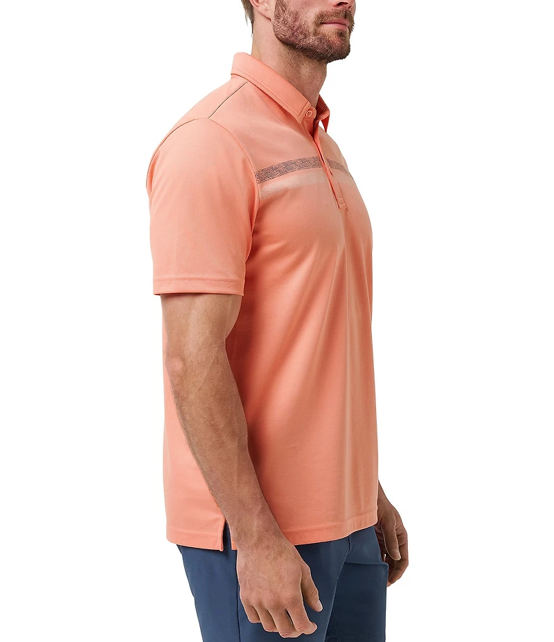 TravisMathew Roaming Routes Short Sleeve Polo Shirt