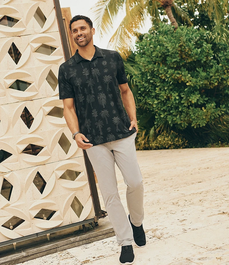 TravisMathew Salt Mist Short Sleeve Polo Shirt