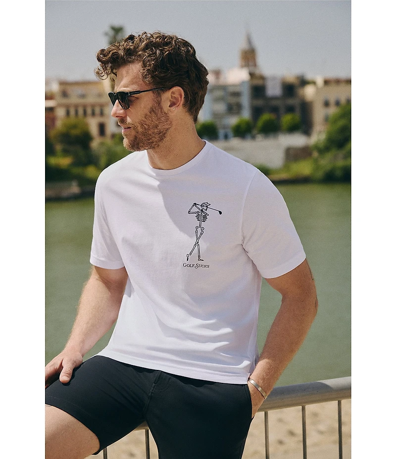TravisMathew Short Sleeve Golf Sucks Graphic T-Shirt