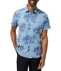 TravisMathew Techwoven Seashelf Short Sleeve Woven Shirt