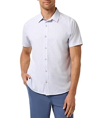 TravisMathew Techwoven Sunlight Floral Print Short Sleeve Woven Shirt