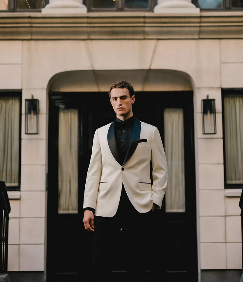 Tre Vero Modern Fit Shawl Collar Tuxedo Jacket
