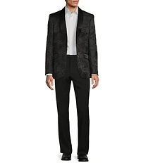 Tre Vero Modern Fit Paisley Jacquard Pattern Suit Jacket