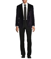 Tre Vero Modern Fit Velvet Tuxedo Sport Coat