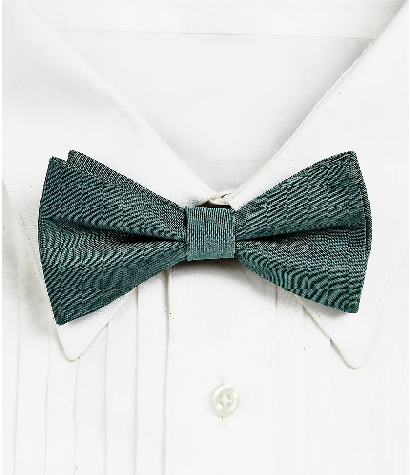 Tre Vero Solid Pre-Tied Bow Tie