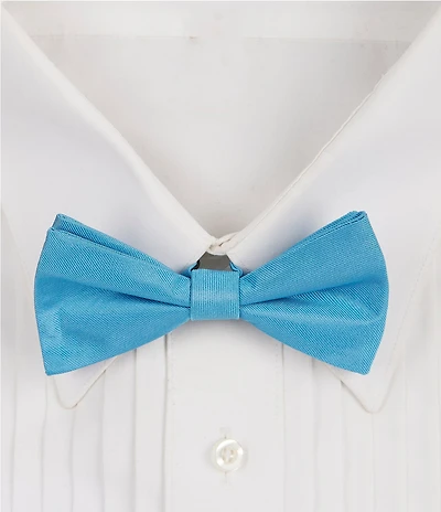 Tre Vero Solid Pre-Tied Bow Tie