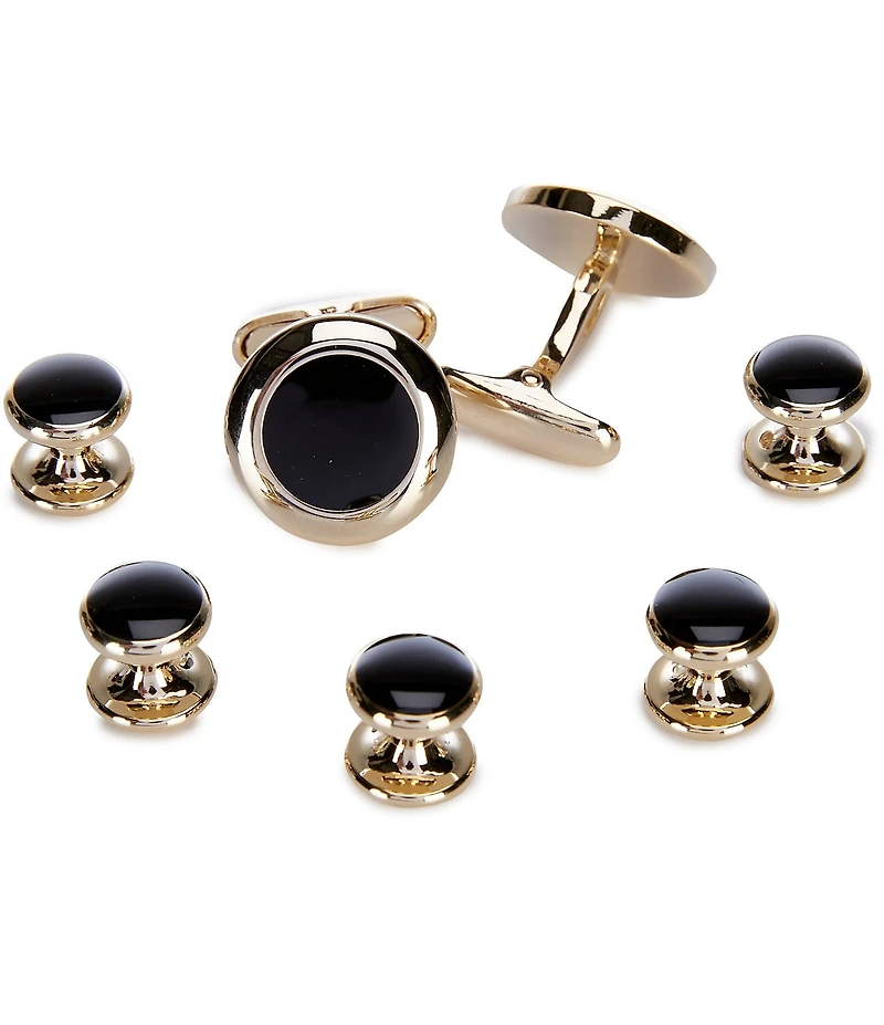 Tre Vero Stud And Cuff Link 5-Piece Set