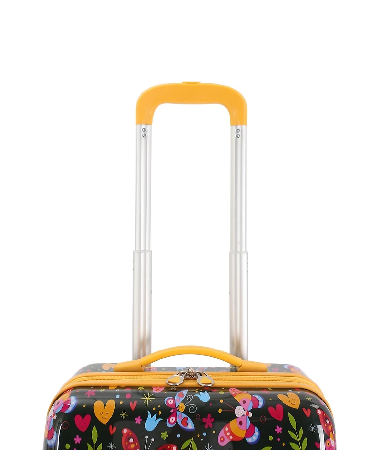 Triforce Kids 18#double; Hardside Butterfly Print Carry-On Luggage