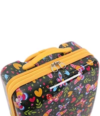 Triforce Kids 18#double; Hardside Butterfly Print Carry-On Luggage