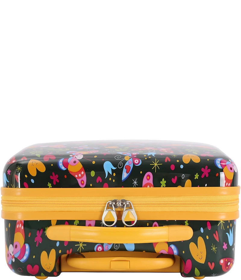 Triforce Kids 18#double; Hardside Butterfly Print Carry-On Luggage