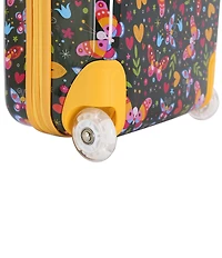 Triforce Kids 18#double; Hardside Butterfly Print Carry-On Luggage