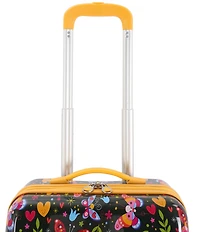 Triforce Kids 18#double; Hardside Butterfly Print Carry-On Luggage
