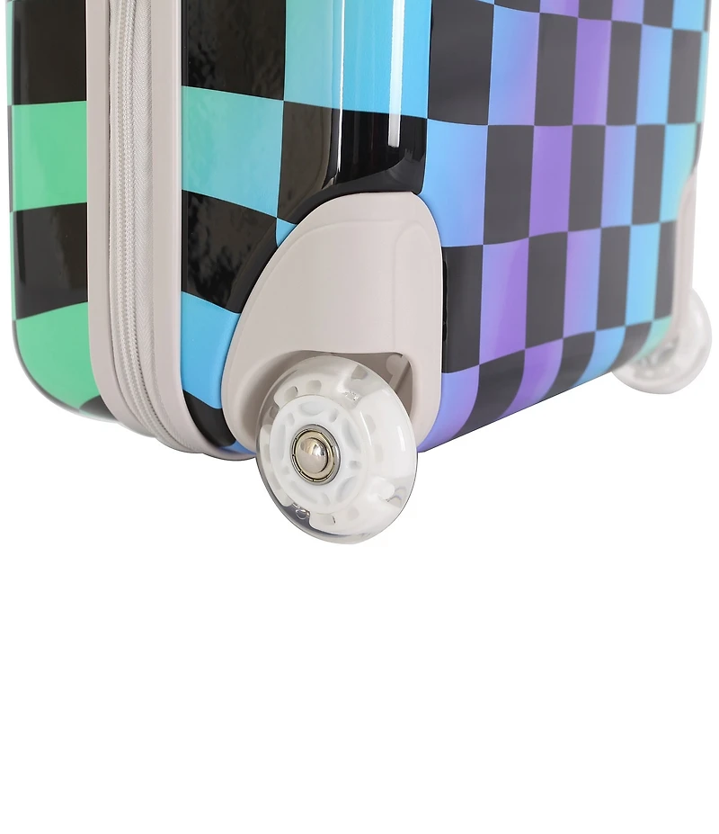 Triforce Kids 18#double; Hardside Checker Print Carry-On Luggage