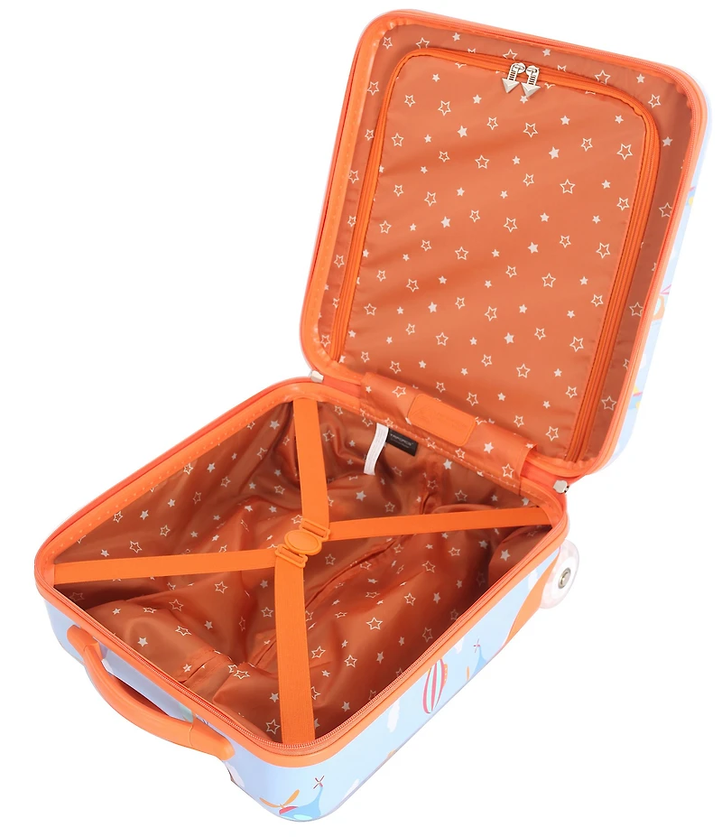 Triforce Kids Hardside 18#double; Flying Print Carry-On Luggage