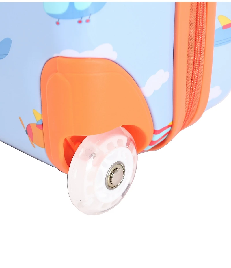 Triforce Kids Hardside 18#double; Flying Print Carry-On Luggage