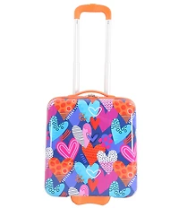Triforce Kids Hardside 18#double; Heart Print Carry-On Luggage