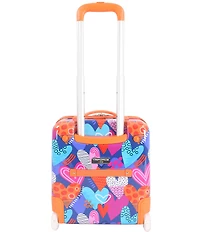 Triforce Kids Hardside 18#double; Heart Print Carry-On Luggage
