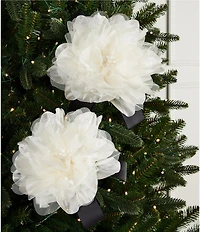 Trimsetter An Elegant Affair Collection White Flower Clip, Set Of 2