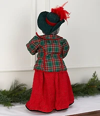 Trimsetter Christmas Magic Collection 27#double; Plaid Jacket African American Mrs. Claus Figurine