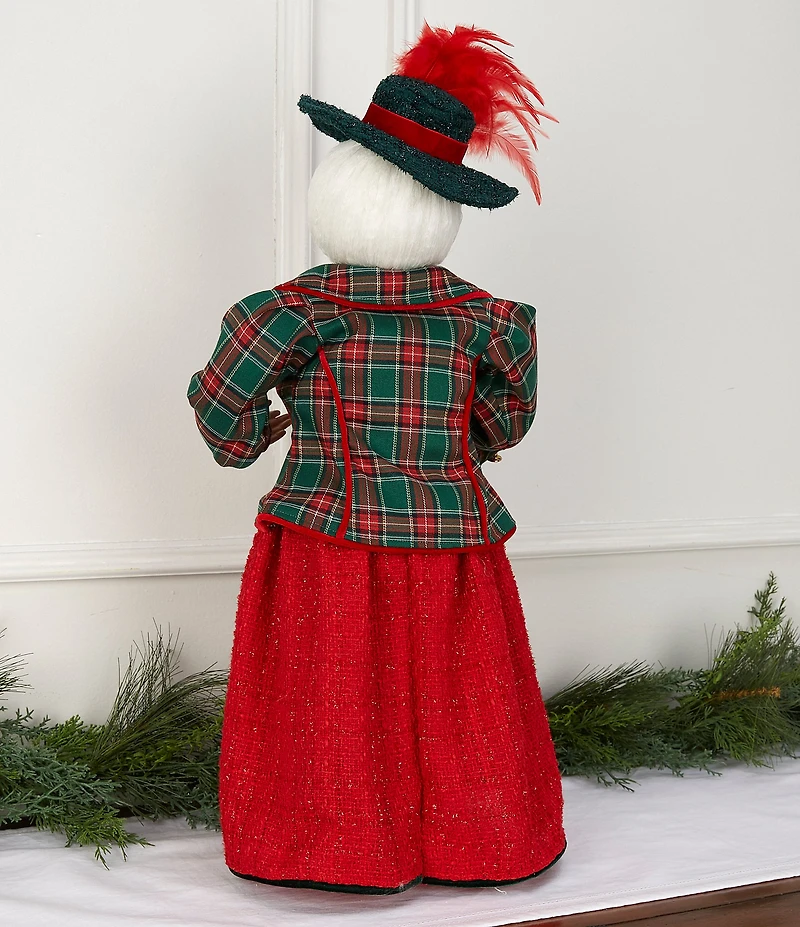 Trimsetter Christmas Magic Collection 27#double; Plaid Jacket Mrs. Claus Figurine