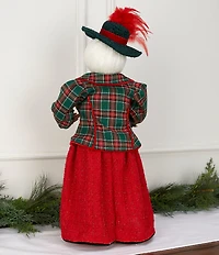 Trimsetter Christmas Magic Collection 27#double; Plaid Jacket Mrs. Claus Figurine