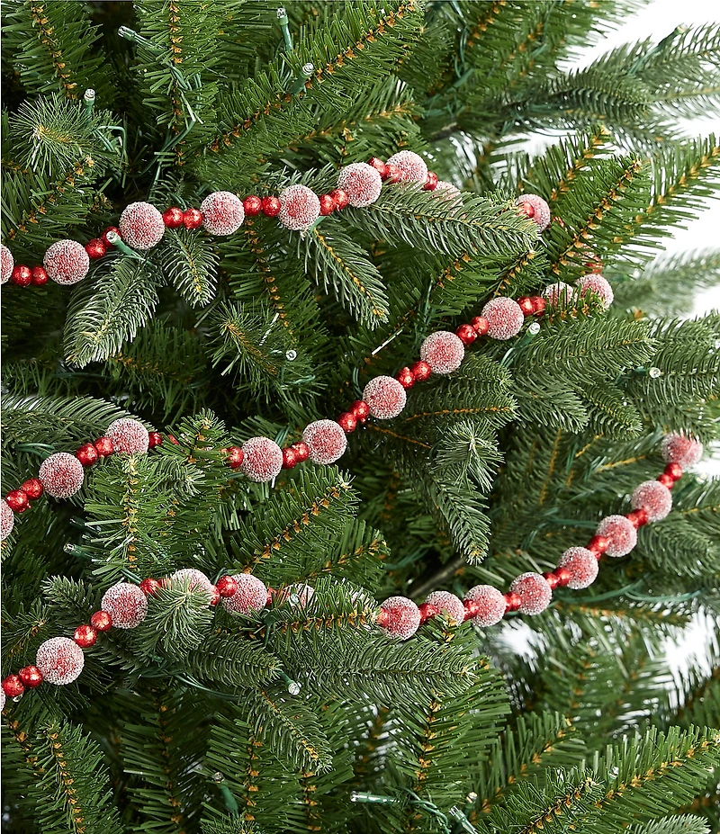 Trimsetter Christmas Magic Collection 6-ft. Beaded Red Berry Garland