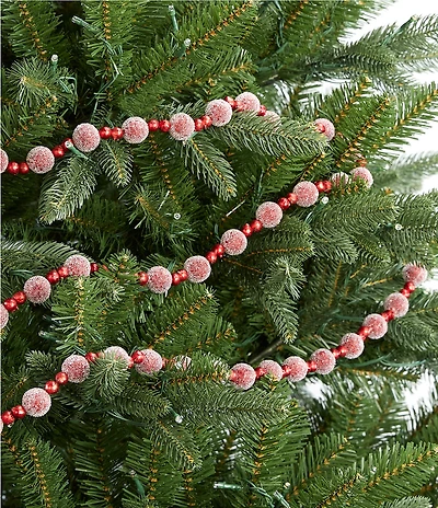 Trimsetter Christmas Magic Collection 6-ft. Beaded Red Berry Garland