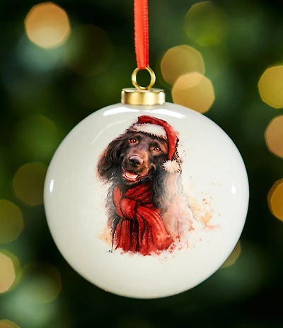 Trimsetter Christmas Magic Collection Double Sided Boykin #double;Ho Ho Ho#double; Ball Ornament