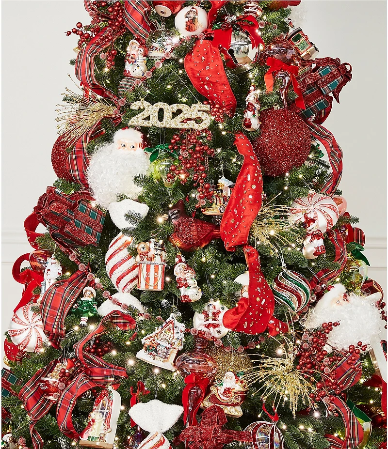 Trimsetter Christmas Magic Collection Gold Star Beaded Spray Pick, Set of 2