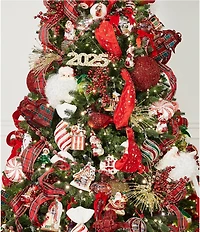 Trimsetter Christmas Magic Collection Peppermint Sprinkle Round Disk Ornament