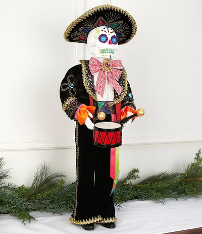 Trimsetter Feliz Navidad Collection Dia De Los Muertos Male Skeleton Figurine