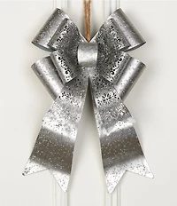 Trimsetter Feliz Navidad Collection Metal Bow Hanging Wall Decor
