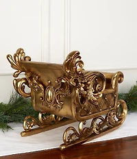 Trimsetter Grandeur Collection Gold Sleigh Figurine