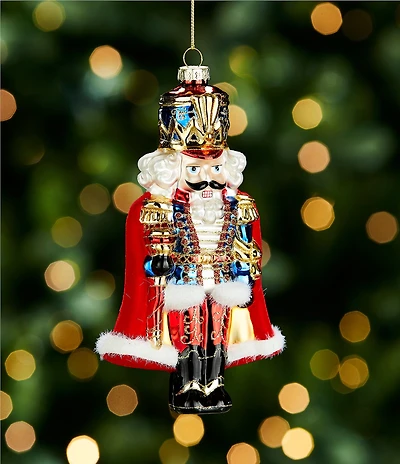 Trimsetter Grandeur Collection Grand Nutcracker Glass Ornament