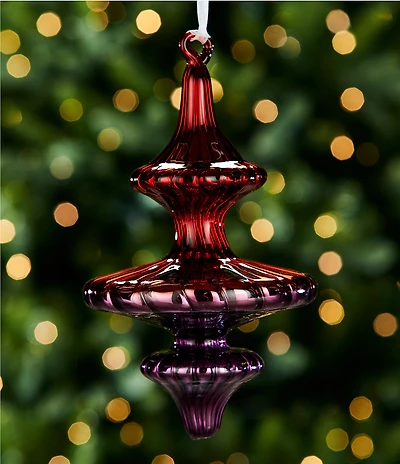 Trimsetter Grandeur Collection Oversize Ombre Glass Finial Ornament