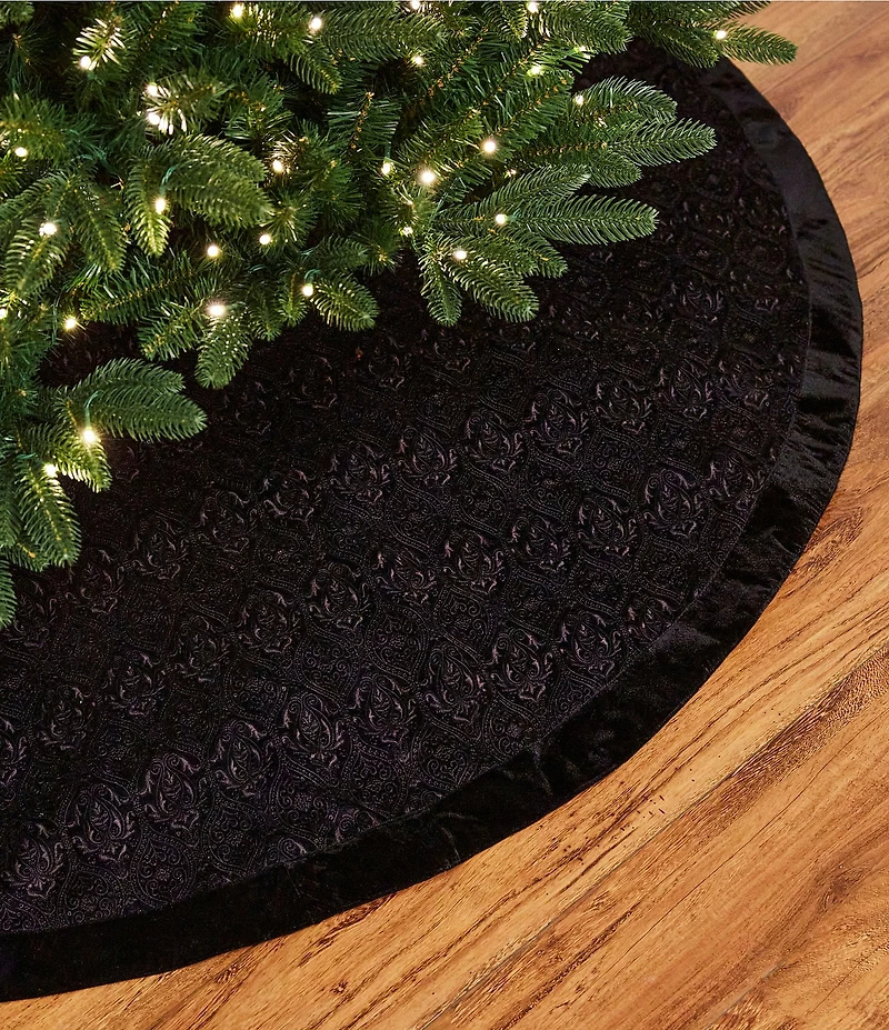 Trimsetter Grandeur Collection Velvet Embellished Tree Skirt