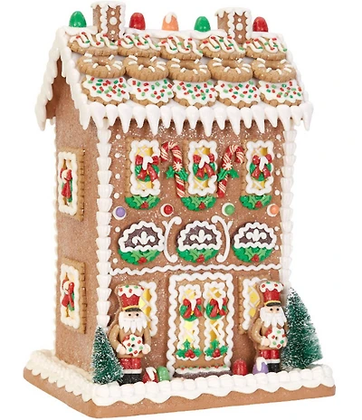 Trimsetter Santa Claus Lane Collection Frosted Cookie Roof Gingerbread House
