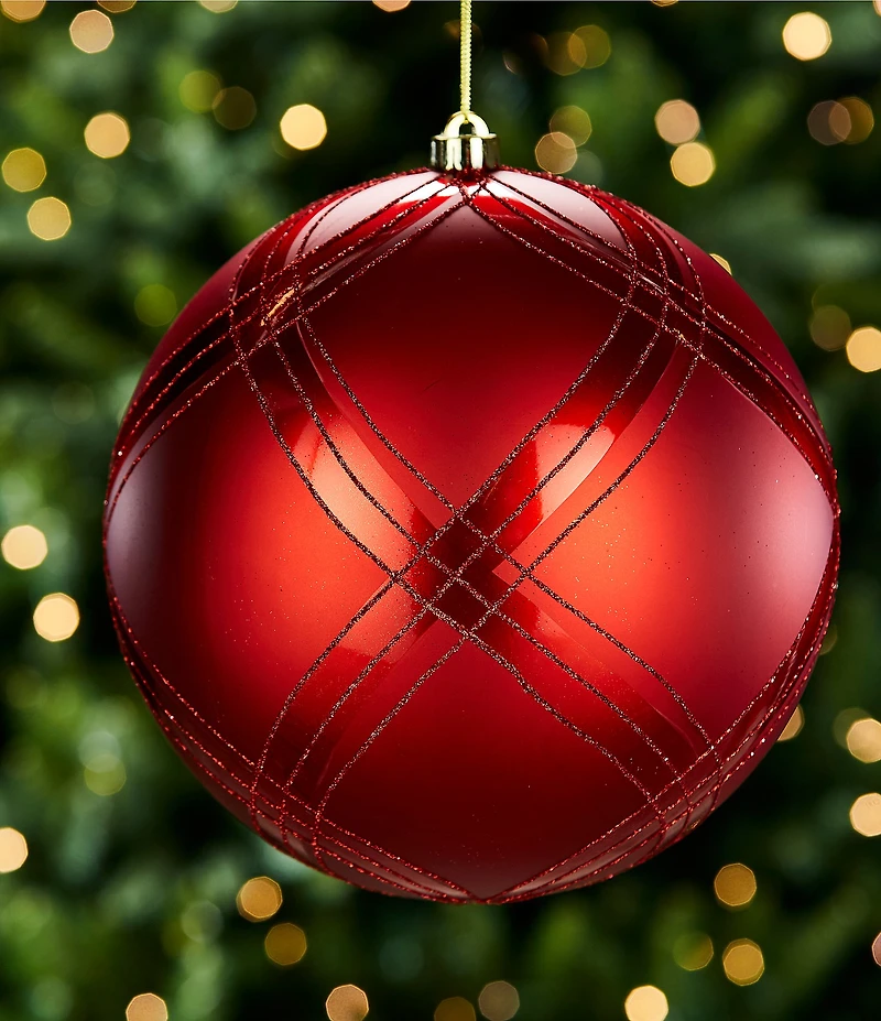 Trimsetter Shatterproof Collection 9.5#double; Ball Ornament
