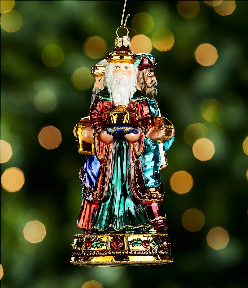 Trimsetter Three Wise Men Hand Painted Glass Ornament