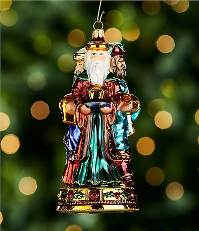 Trimsetter Three Wise Men Hand Painted Glass Ornament