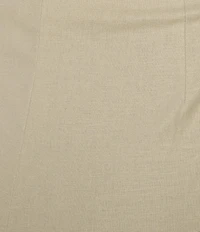 Trina Turk Abbey Stretch Linen Flat Front Notch Hem Crop Coordinating Pants