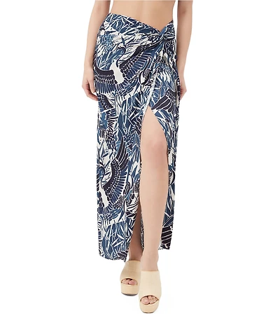 Trina Turk Alodia Printed Faux Wrap Maxi Skirt