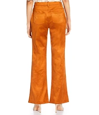 Trina Turk Apple Bottom Faux Suede Flare Leg Pants