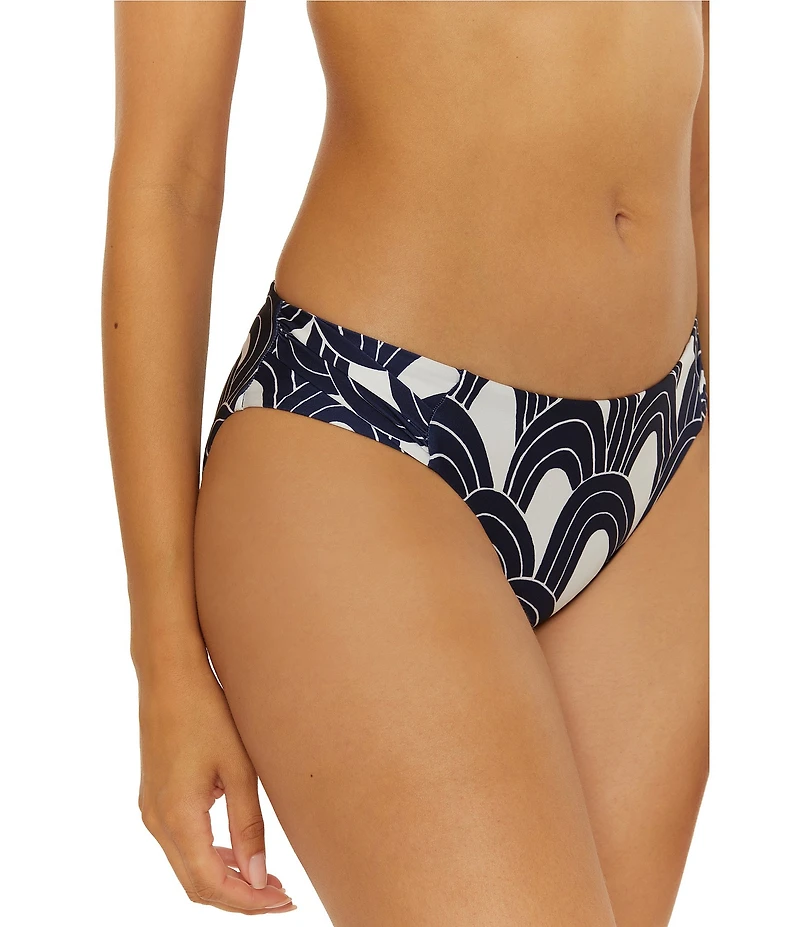 Trina Turk Arches Layered Shirred Tab Side Hipster Swim Bottom