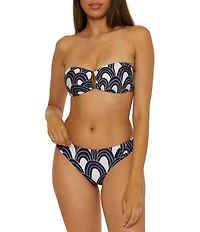 Trina Turk Arches Layered Shirred Tab Side Hipster Swim Bottom