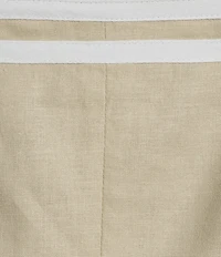Trina Turk Avignon Stretch Linen Square Neck Sleeveless Coordinating Top