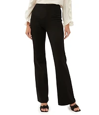 Trina Turk Chimayo 3 Ponte Knit High Waisted Side Zip Flare Leg Pants