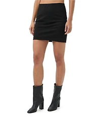 Trina Turk Foliage Ponte High-Waist Mini Skirt